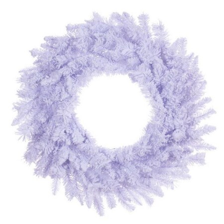 Dare2Decor 24 in. Flocked White Dura-Lit 50PW Wreath, 12PK DA3269965
